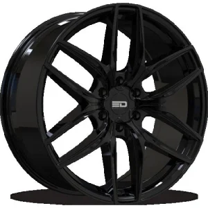 Euro Design – Forza 6 – Black – 20″x9″ 15mm – All weather Wheels – F2096391578GB